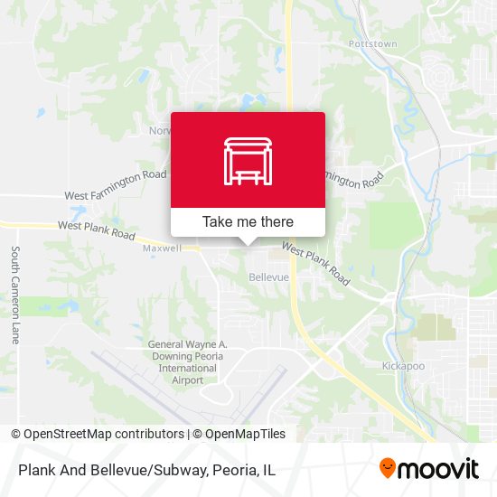Plank And Bellevue/Subway map