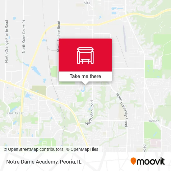 Mapa de Notre Dame Academy