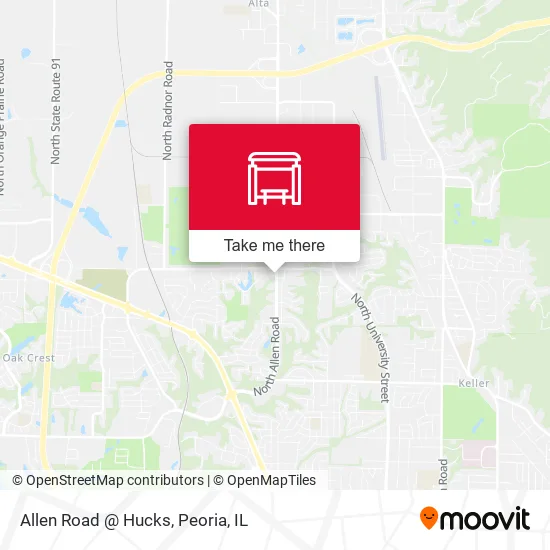 Mapa de Allen Road @ Hucks