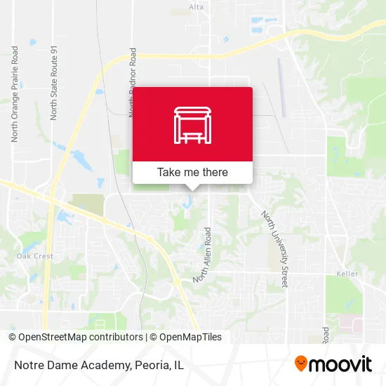 Mapa de Notre Dame Academy