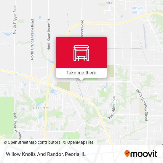 Mapa de Willow Knolls And Randor