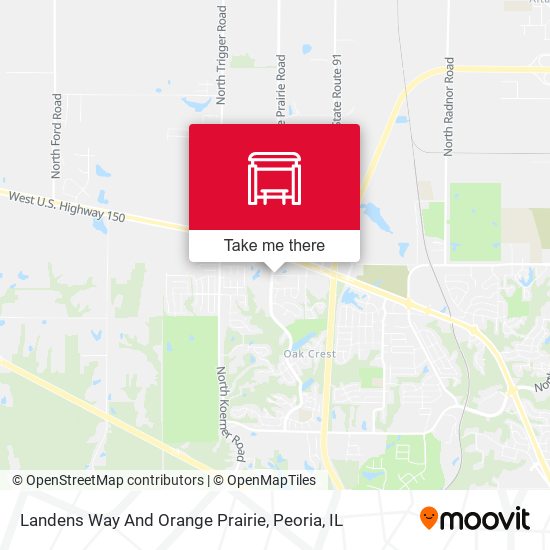 Landens Way And Orange Prairie map