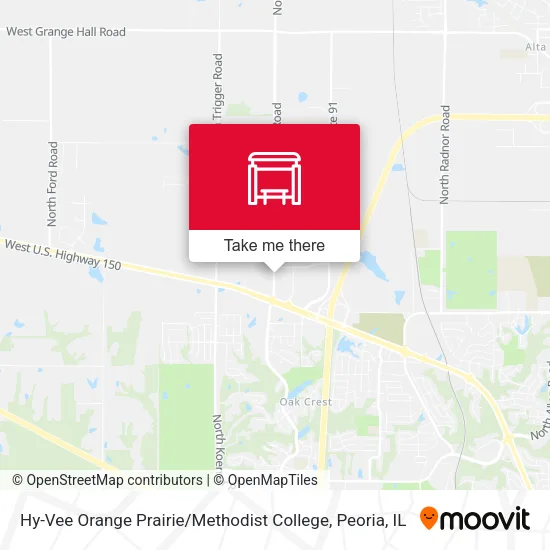 Mapa de Hy-Vee Orange Prairie / Methodist College