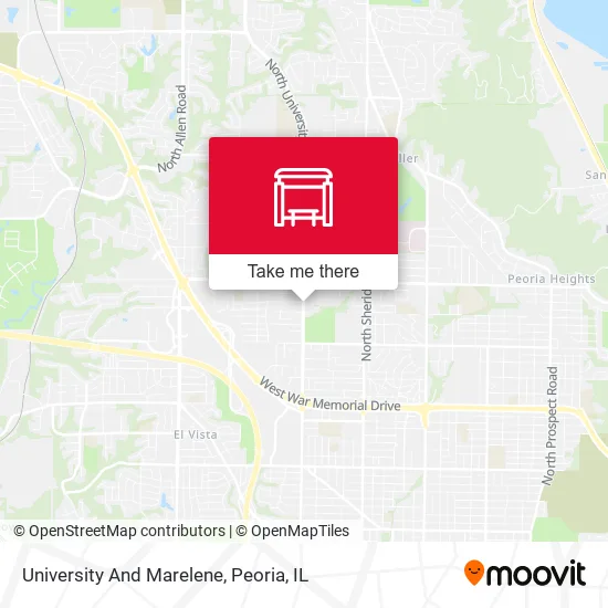 Mapa de University And Marelene