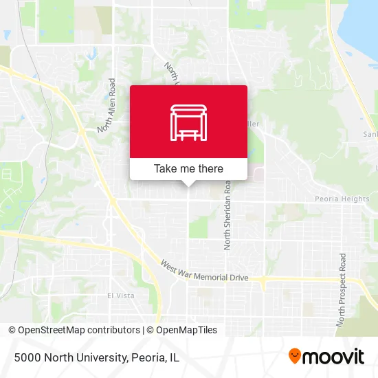 Mapa de 5000 North University