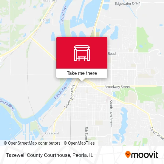 Tazewell County Courthouse map