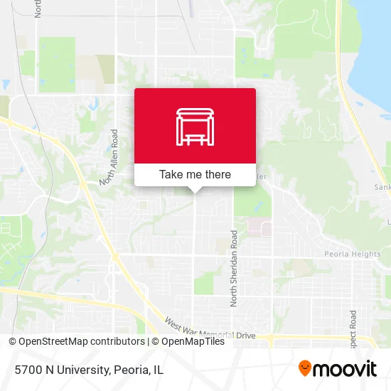 Mapa de 5700 N University