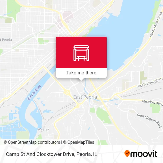 Camp St And Clocktower Drive map