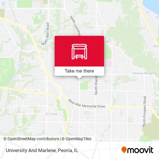 University And Marlene map