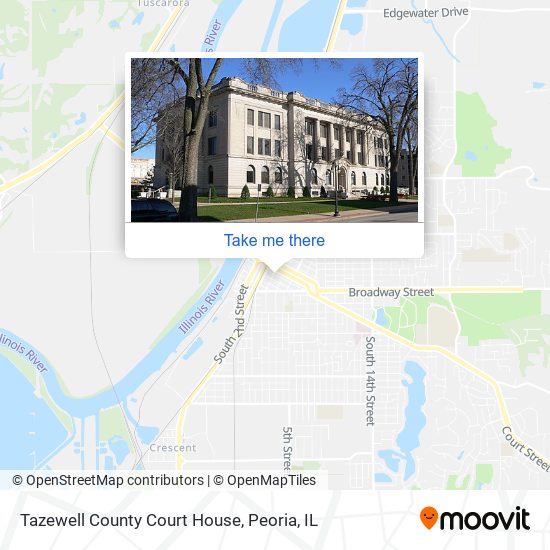 Tazewell County Court House map