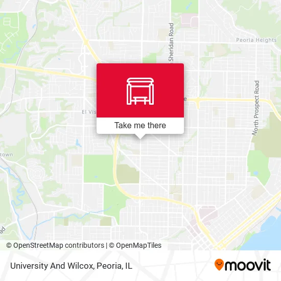 Mapa de University And Wilcox