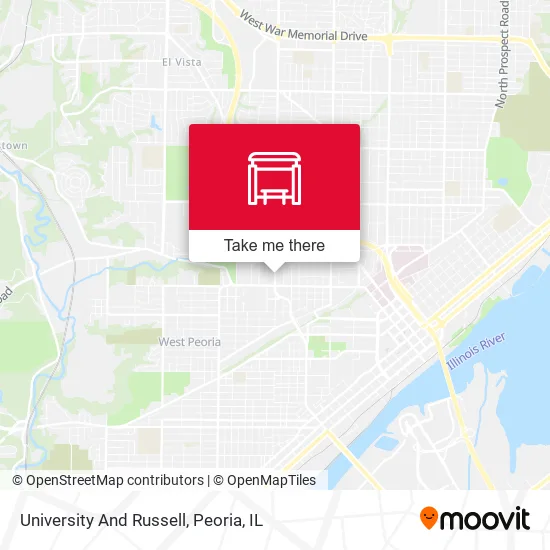 Mapa de University And Russell