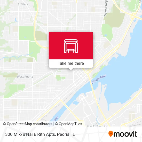Mapa de 300 Mlk/B'Nai B'Rith Apts