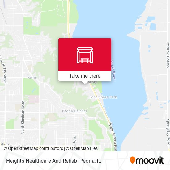 Heights Healthcare And Rehab map