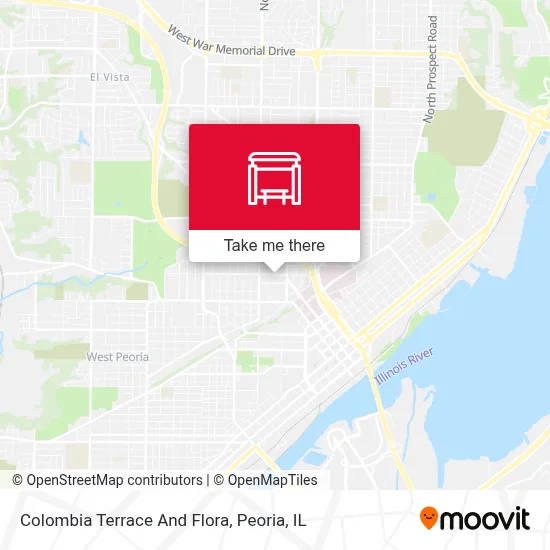 Colombia Terrace And Flora map