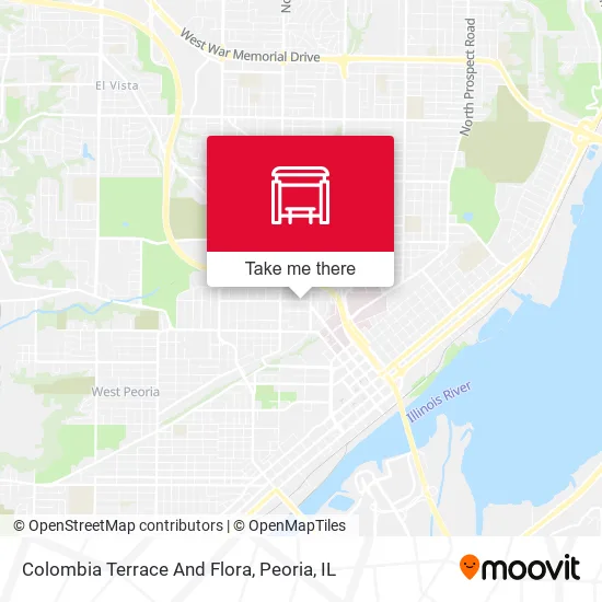 Mapa de Colombia Terrace And Flora