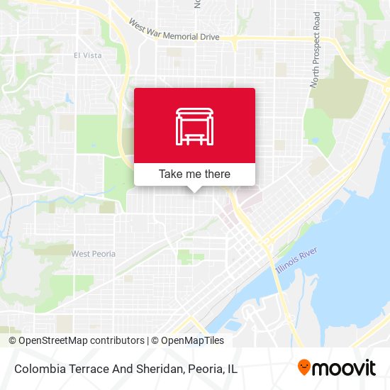 Colombia Terrace And Sheridan map