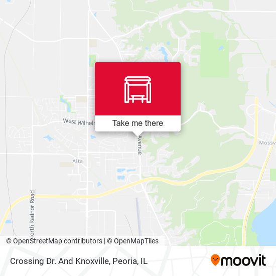 Mapa de Crossing Dr.  And Knoxville