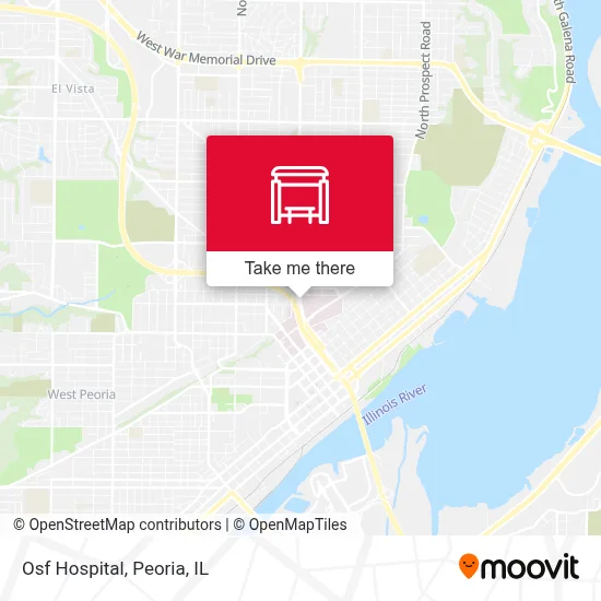 Osf Hospital map