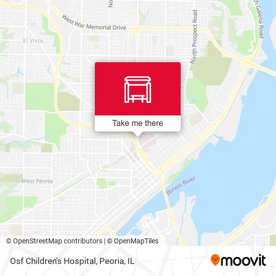 Osf Children's Hospital map