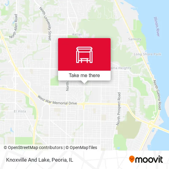 Mapa de Knoxville And Lake