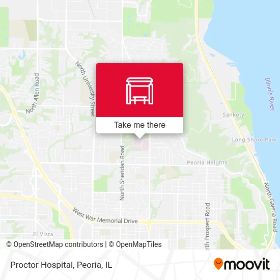 Proctor Hospital map