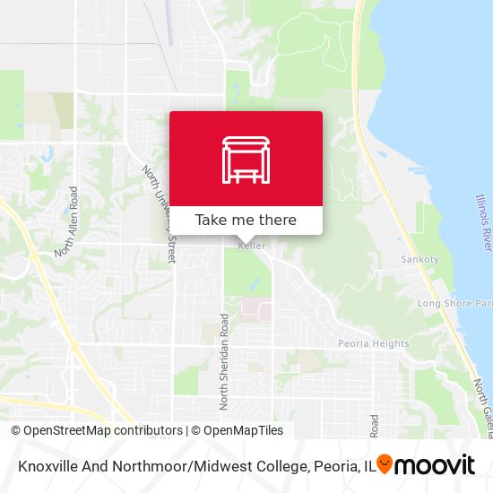 Mapa de Knoxville And Northmoor / Midwest College