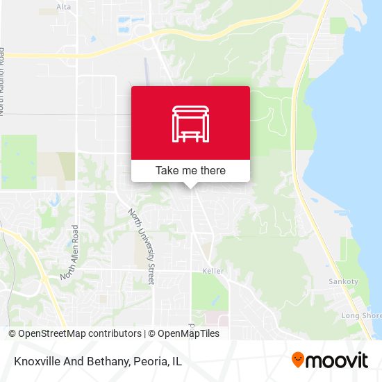 Knoxville And Bethany map
