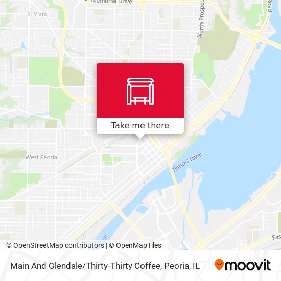 Main And Glendale / Thirty-Thirty Coffee map