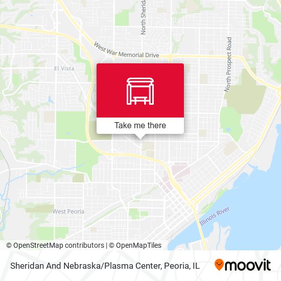 Sheridan And Nebraska / Plasma Center map