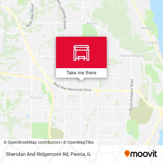 Mapa de Sheridan And Ridgemont Rd