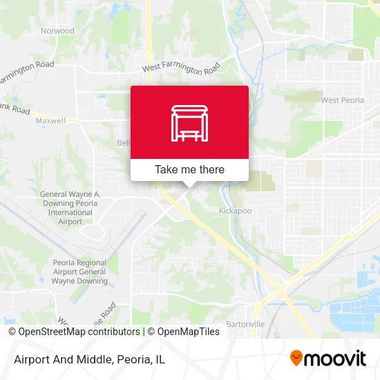 Mapa de Airport And Middle