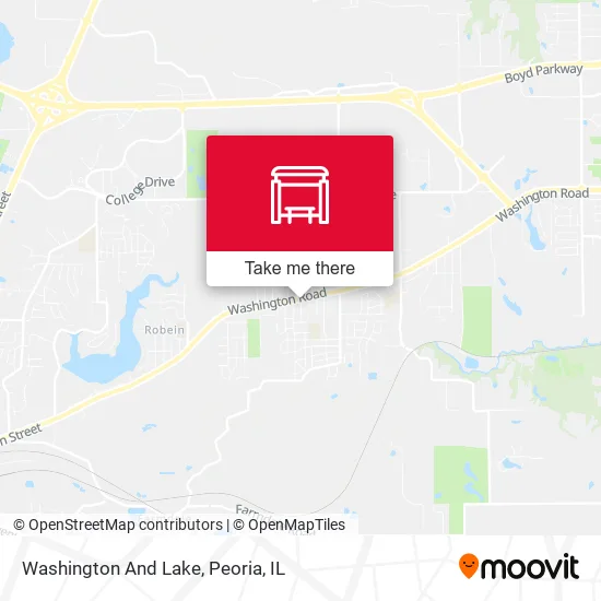 Mapa de Washington And Lake