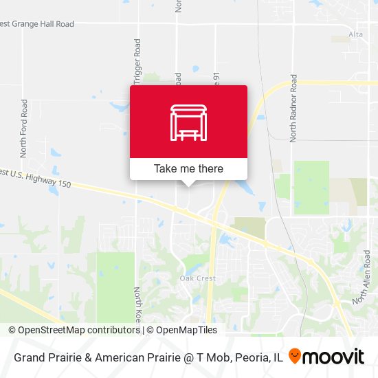 Mapa de Grand Prairie & American Prairie @ T Mob