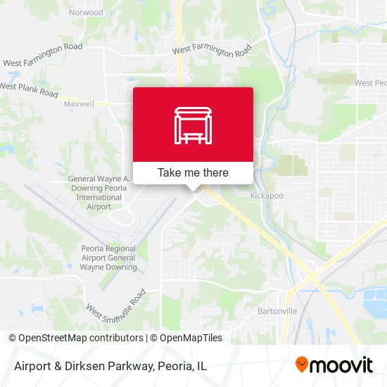 Airport & Dirksen Parkway map