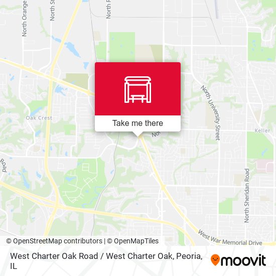 Mapa de West Charter Oak Road / West Charter Oak