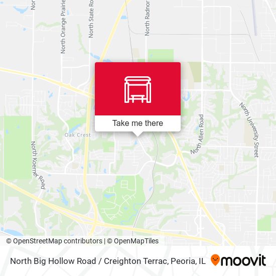 Mapa de North Big Hollow Road / Creighton Terrac