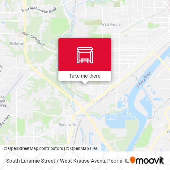 South Laramie Street / West Krause Avenu map
