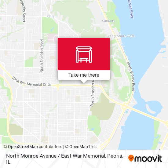 Mapa de North Monroe Avenue / East War Memorial