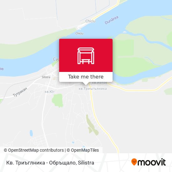 Кв. Триъглника - Обръщало map