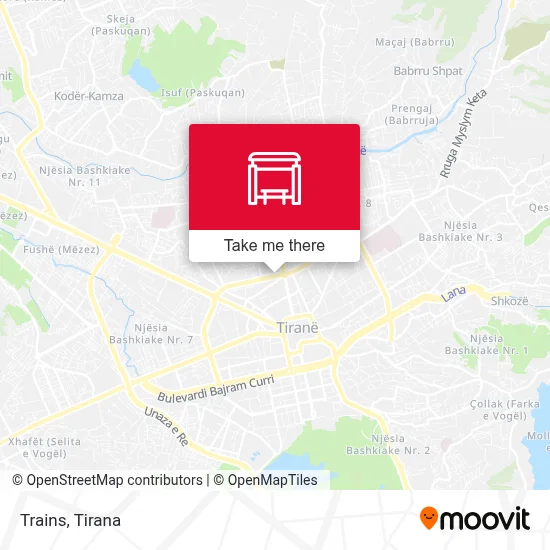 Treni χάρτης