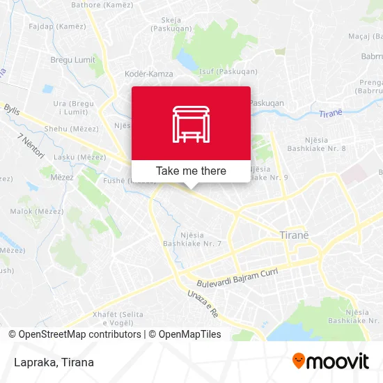 Lapraka χάρτης