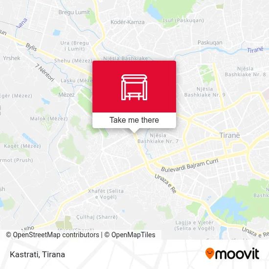 Kastrati χάρτης