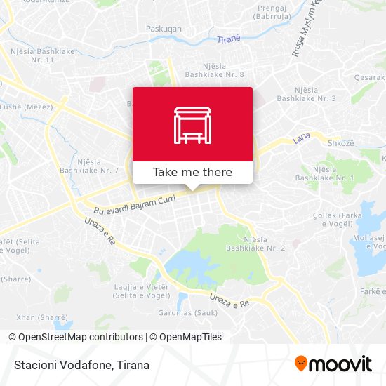 Stacioni Vodafone map