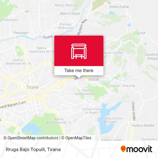 Rruga Bajo Topulli χάρτης