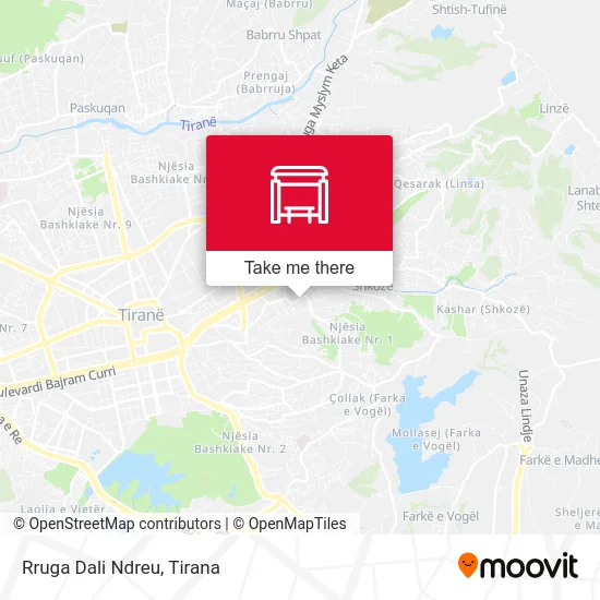 Rruga Dali Ndreu map
