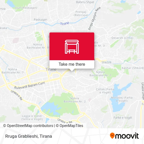 Rruga Grablieshi map