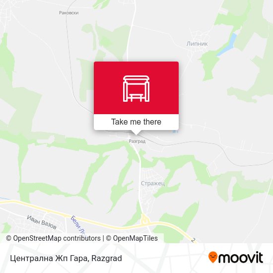 Карта Централна Жп Гара