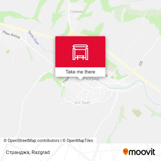 Карта Странджа