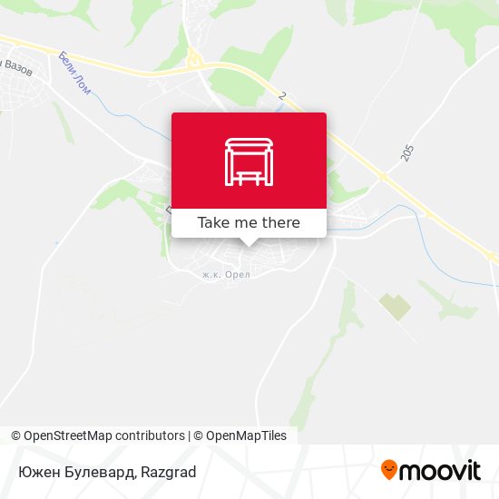 Южен Булевард map